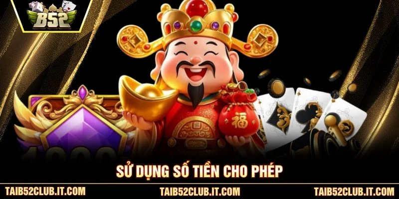 Sử dụng số tiền cho phép